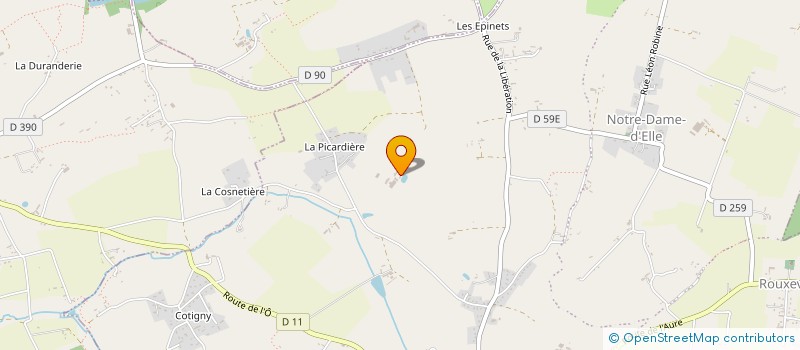 localisation de l'entreprise MADAME JACQUELINE LESOUEF  SAINT-JEAN-D'ELLE