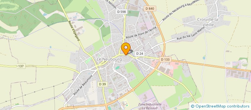 localisation de l'entreprise MADAME JACQUELINE LESUEUR  LE NEUBOURG