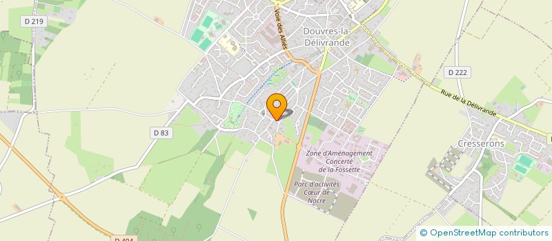 localisation de l'entreprise MADAME JACQUELINE LETELLIER  DOUVRES-LA-DELIVRANDE