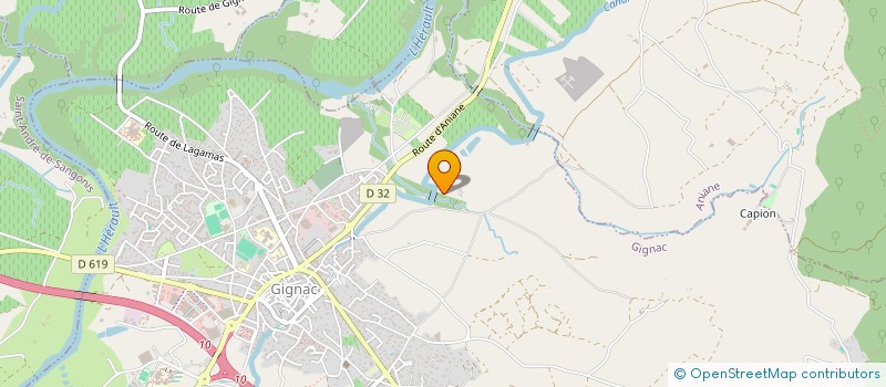 localisation de l'entreprise MADAME JACQUELINE LIFFRAN  GIGNAC