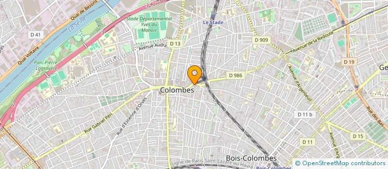 localisation de l'entreprise MADAME JACQUELINE LLENAS à COLOMBES