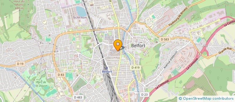 localisation de l'entreprise MADAME JACQUELINE LOCATELLI à BELFORT