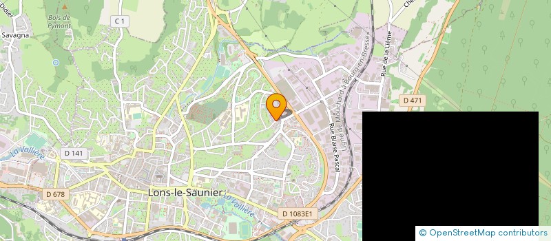 localisation de l'entreprise MADAME JACQUELINE LOCATELLI à LONS-LE-SAUNIER