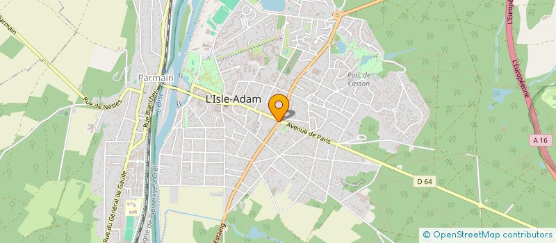 localisation de l'entreprise MADAME JACQUELINE LOCHET  L'ISLE-ADAM