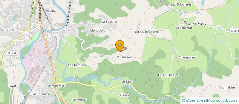 localisation de l'entreprise MADAME JACQUELINE LONDICHE  VOLLORE-VILLE