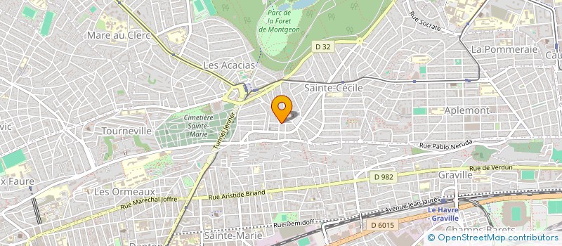 localisation de l'entreprise MADAME JACQUELINE LOUVEL  LE HAVRE