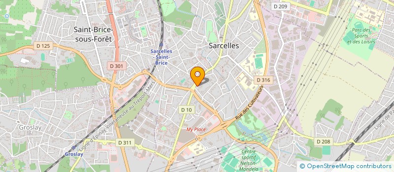 localisation de l'entreprise MADAME JACQUELINE MAFO à SARCELLES