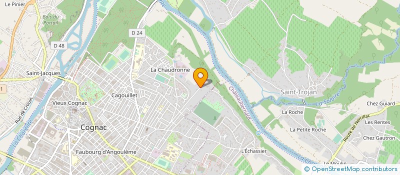 localisation de l'entreprise MADAME JACQUELINE MAGIMEL à COGNAC