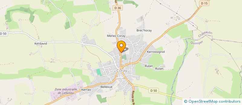 localisation de l'entreprise MADAME JACQUELINE MAHE à CORAY