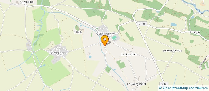 localisation de l'entreprise MADAME JACQUELINE MAILLARD  GUEMENE-PENFAO