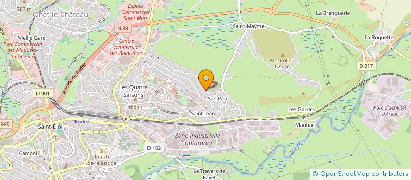 localisation de l'entreprise MADAME JACQUELINE MAMIER  ONET-LE-CHATEAU