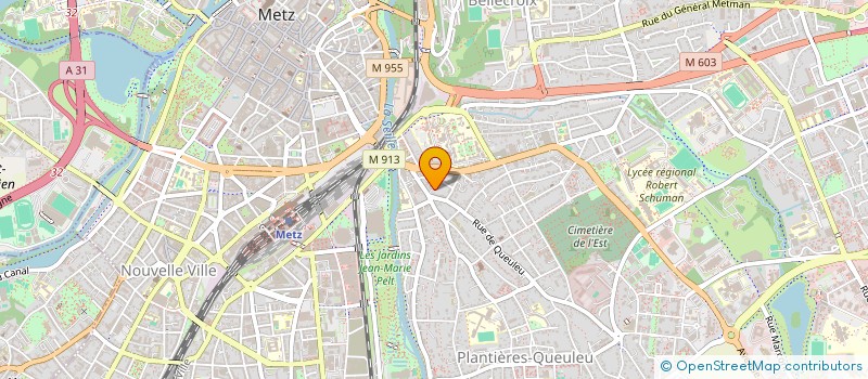 localisation de l'entreprise MADAME JACQUELINE MANGIN  METZ