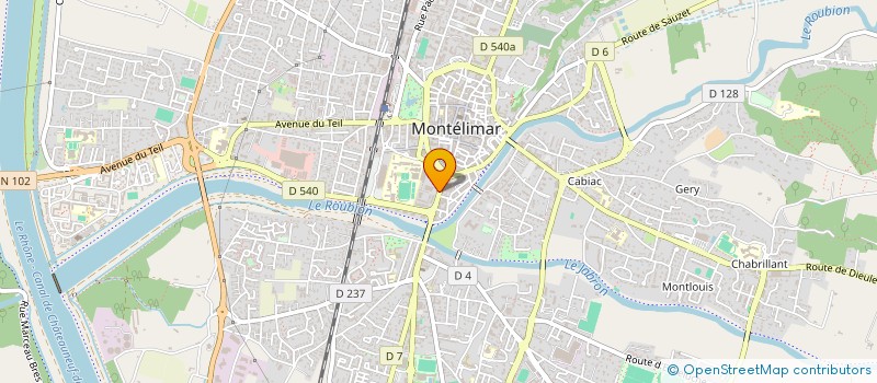 localisation de l'entreprise MADAME JACQUELINE MANY à MONTELIMAR