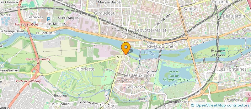 localisation de l'entreprise MADAME JACQUELINE MARANDON  TOURS