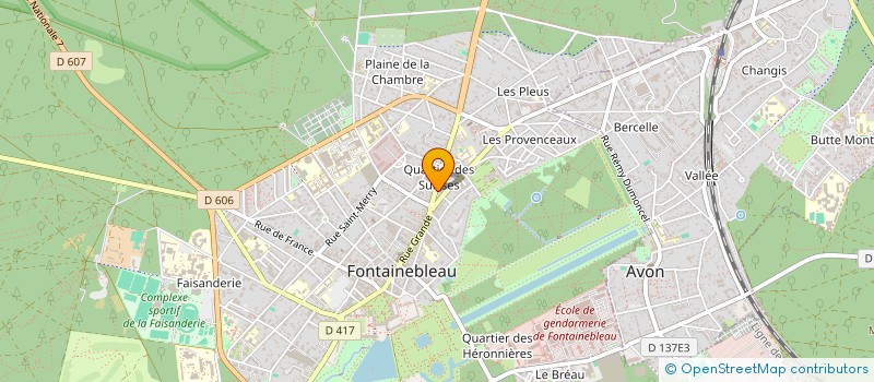 localisation de l'entreprise MADAME JACQUELINE MARECHAL  FONTAINEBLEAU