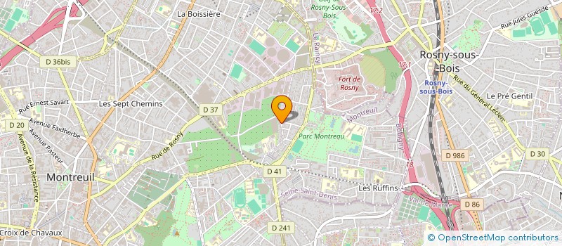 localisation de l'entreprise MADAME JACQUELINE MARQUES à MONTREUIL