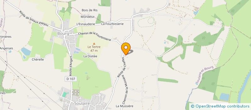 localisation de l'entreprise MADAME JACQUELINE MARTIN  SOULAIRE-ET-BOURG