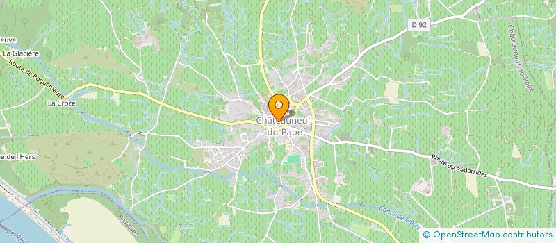 localisation de l'entreprise MADAME JACQUELINE MARTIN  CHATEAUNEUF-DU-PAPE