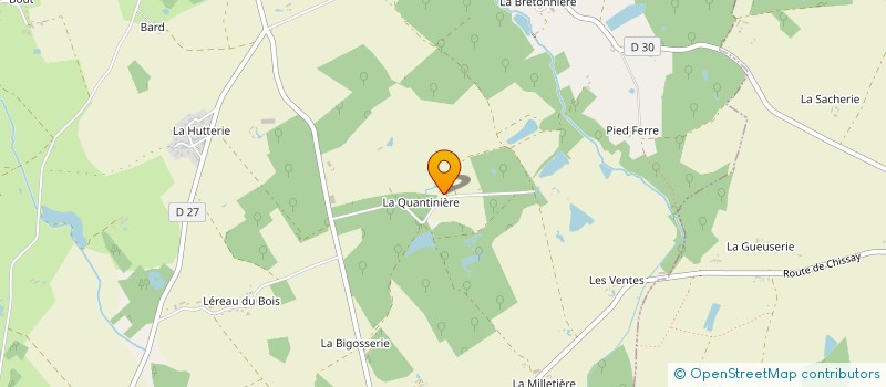 localisation de l'entreprise MADAME JACQUELINE MARTIN DE MEZIL  VALLIERES-LES-GRANDES