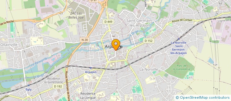 localisation de l'entreprise MADAME JACQUELINE MASARIN  ARPAJON