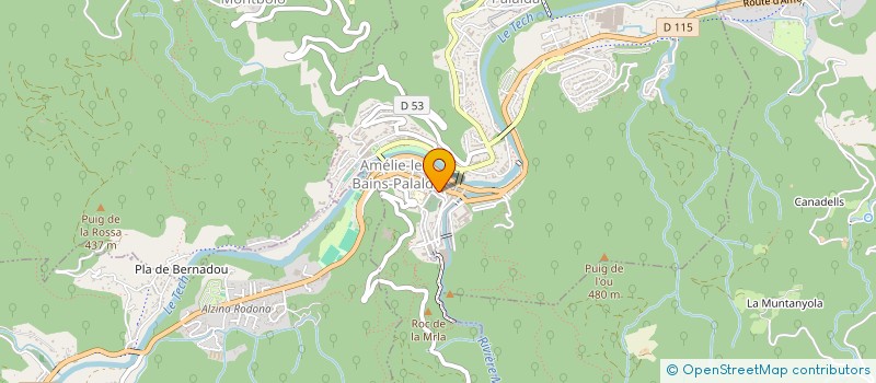 localisation de l'entreprise MADAME JACQUELINE MASO  AMELIE-LES-BAINS-PALALDA