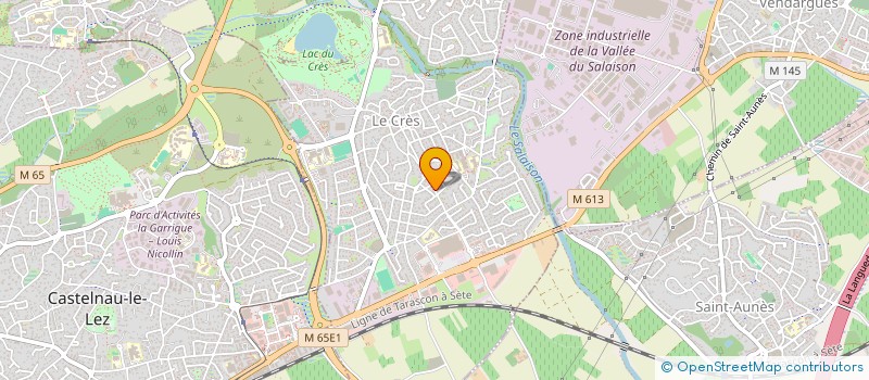 localisation de l'entreprise MADAME JACQUELINE MAURY  LE CRES