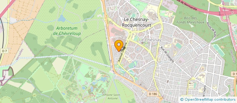 localisation de l'entreprise MADAME JACQUELINE MAZEAU  LE CHESNAY-ROCQUENCOURT