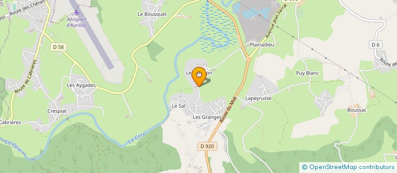 localisation de l'entreprise MADAME JACQUELINE MENUDET à ARPAJON-SUR-CERE