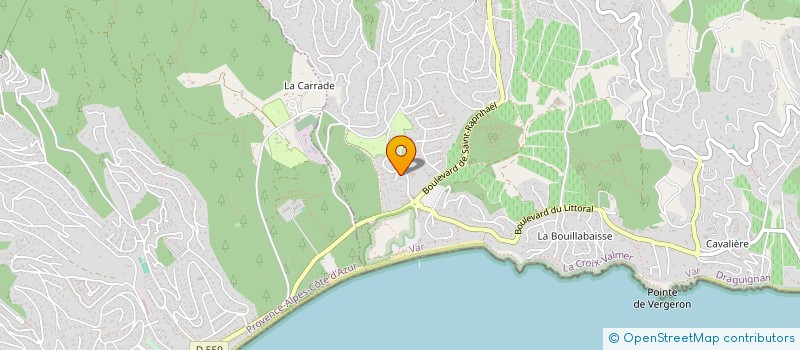 localisation de l'entreprise MADAME JACQUELINE MERIC  LA CROIX-VALMER