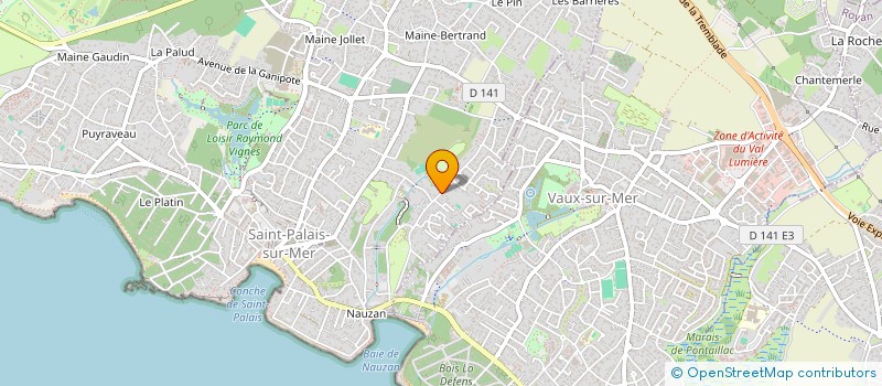 localisation de l'entreprise MADAME JACQUELINE MESCHIN  SAINT-PALAIS-SUR-MER