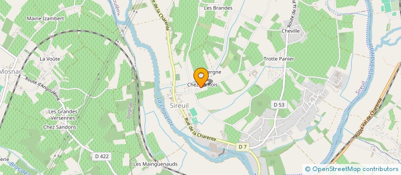 localisation de l'entreprise MADAME JACQUELINE MESLIER à SIREUIL