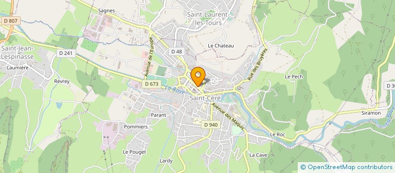 localisation de l'entreprise MADAME JACQUELINE MESPOULHE à SAINT-CERE