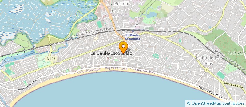 localisation de l'entreprise MADAME JACQUELINE METAIRIE  LA BAULE-ESCOUBLAC