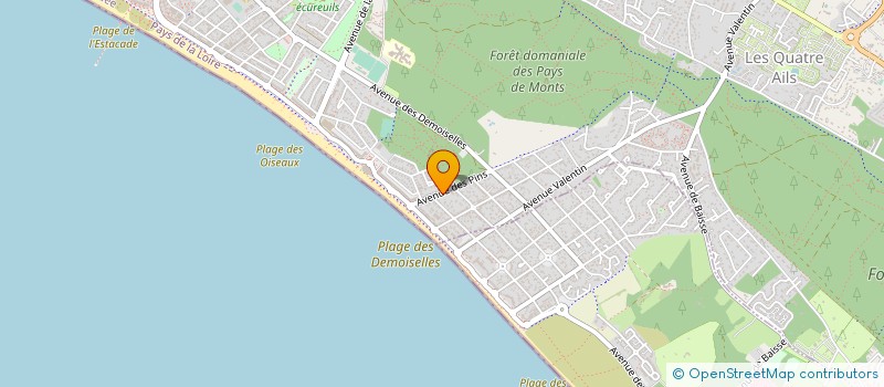 localisation de l'entreprise MADAME JACQUELINE MILLERAND  SAINT-JEAN-DE-MONTS