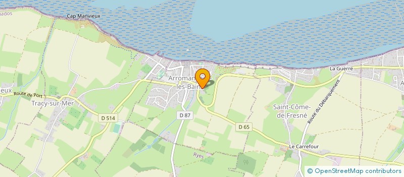 localisation de l'entreprise MADAME JACQUELINE MILLOTTE  ARROMANCHES-LES-BAINS