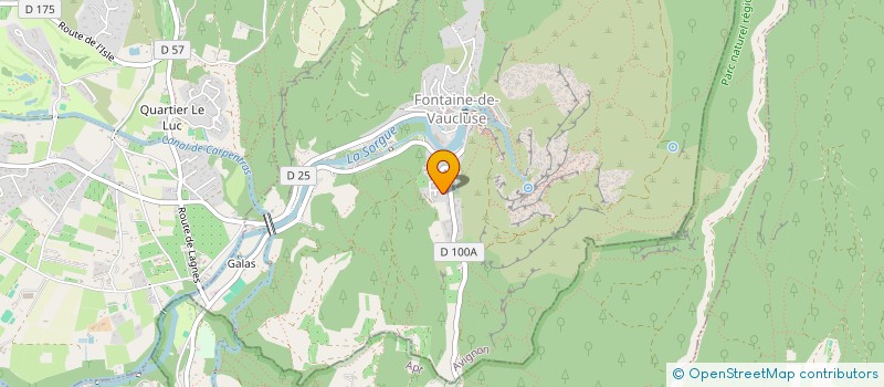localisation de l'entreprise MADAME JACQUELINE MIRAS  FONTAINE-DE-VAUCLUSE