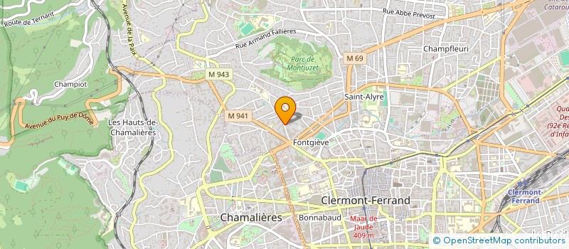 localisation de l'entreprise MADAME JACQUELINE MME DE GUITTARD à CLERMONT-FERRAND