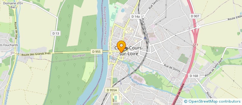 localisation de l'entreprise MADAME JACQUELINE MONANGE à COSNE-COURS-SUR-LOIRE