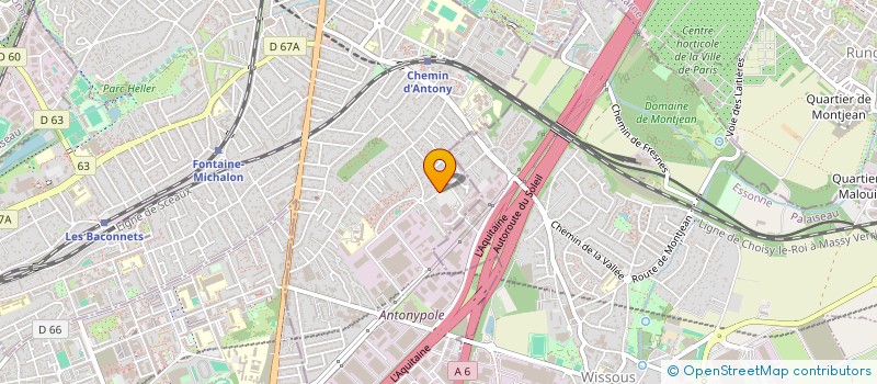 localisation de l'entreprise MADAME JACQUELINE MONGET à ANTONY