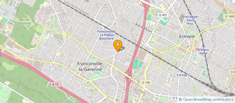 localisation de l'entreprise MADAME JACQUELINE MONGRARD  FRANCONVILLE LA GARENNE