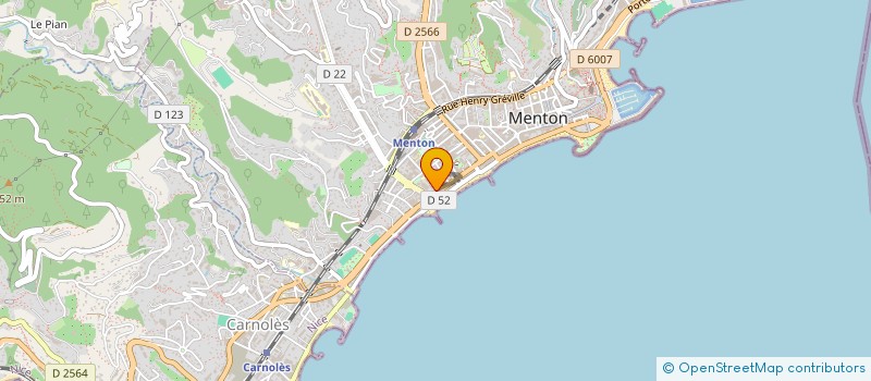 localisation de l'entreprise MADAME JACQUELINE MONNARD à MENTON