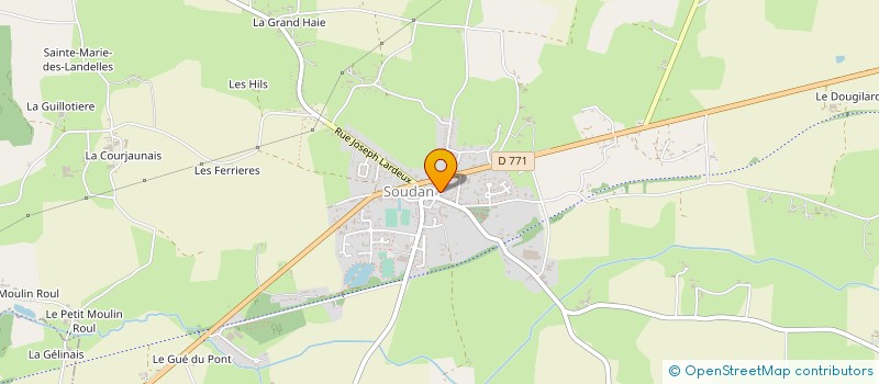 localisation de l'entreprise MADAME JACQUELINE MOREAU à SOUDAN