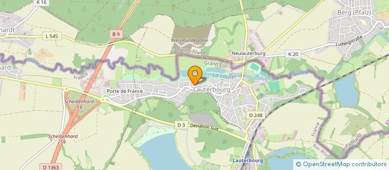 localisation de l'entreprise MADAME JACQUELINE MORELLE  LAUTERBOURG