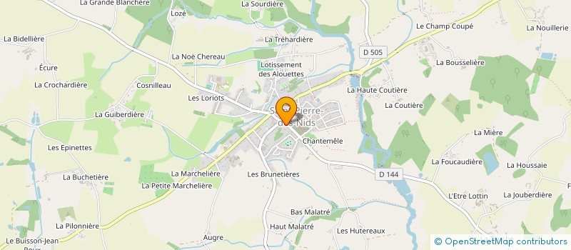 localisation de l'entreprise MADAME JACQUELINE MORICE à SAINT-PIERRE-DES-NIDS