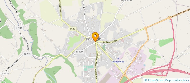localisation de l'entreprise MADAME JACQUELINE MORIN à BEUZEVILLE