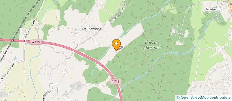 localisation de l'entreprise MADAME JACQUELINE MOULIN  ESPINASSE-VOZELLE