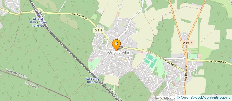 localisation de l'entreprise MADAME JACQUELINE MOUQUET  ORRY LA VILLE