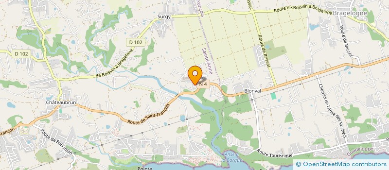 localisation de l'entreprise MADAME JACQUELINE MUGERIN  SAINTE-ANNE