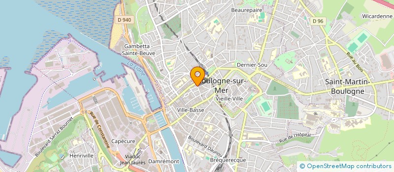 localisation de l'entreprise MADAME JACQUELINE MULLER à BOULOGNE-SUR-MER