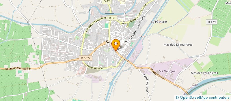 localisation de l'entreprise MADAME JACQUELINE NOT  ST GILLES